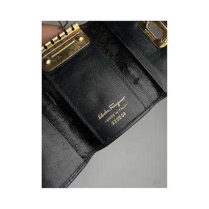 Salvatore Ferragamo Black Patent Leather Purse image 5