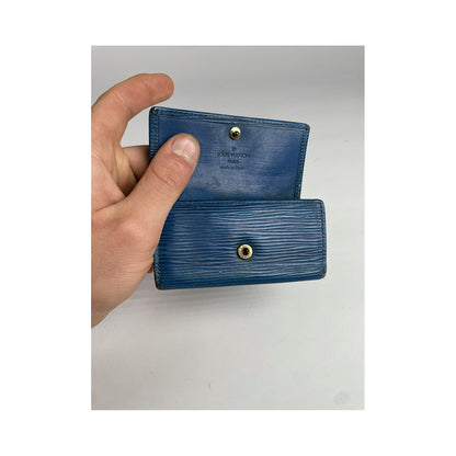 Louis Vuitton Lockme Blue Leather Purse image 5