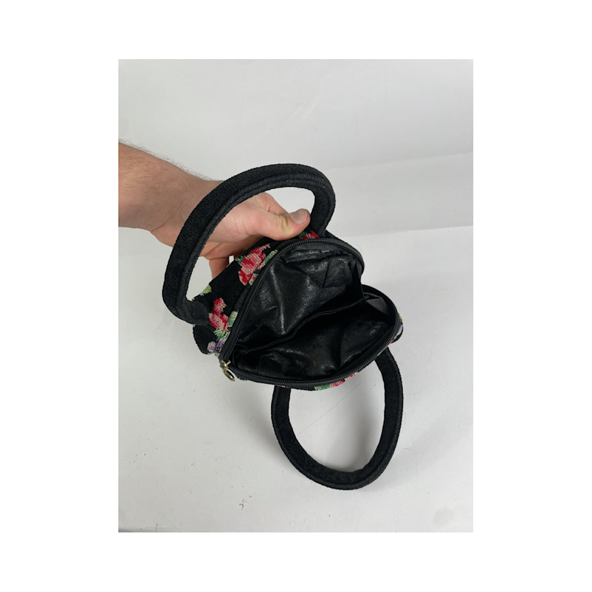 Non Signé / Unsigned Multicolour Cotton Handbag image 5