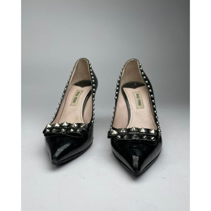 Miu Miu Black Patent Leather Heel image 4