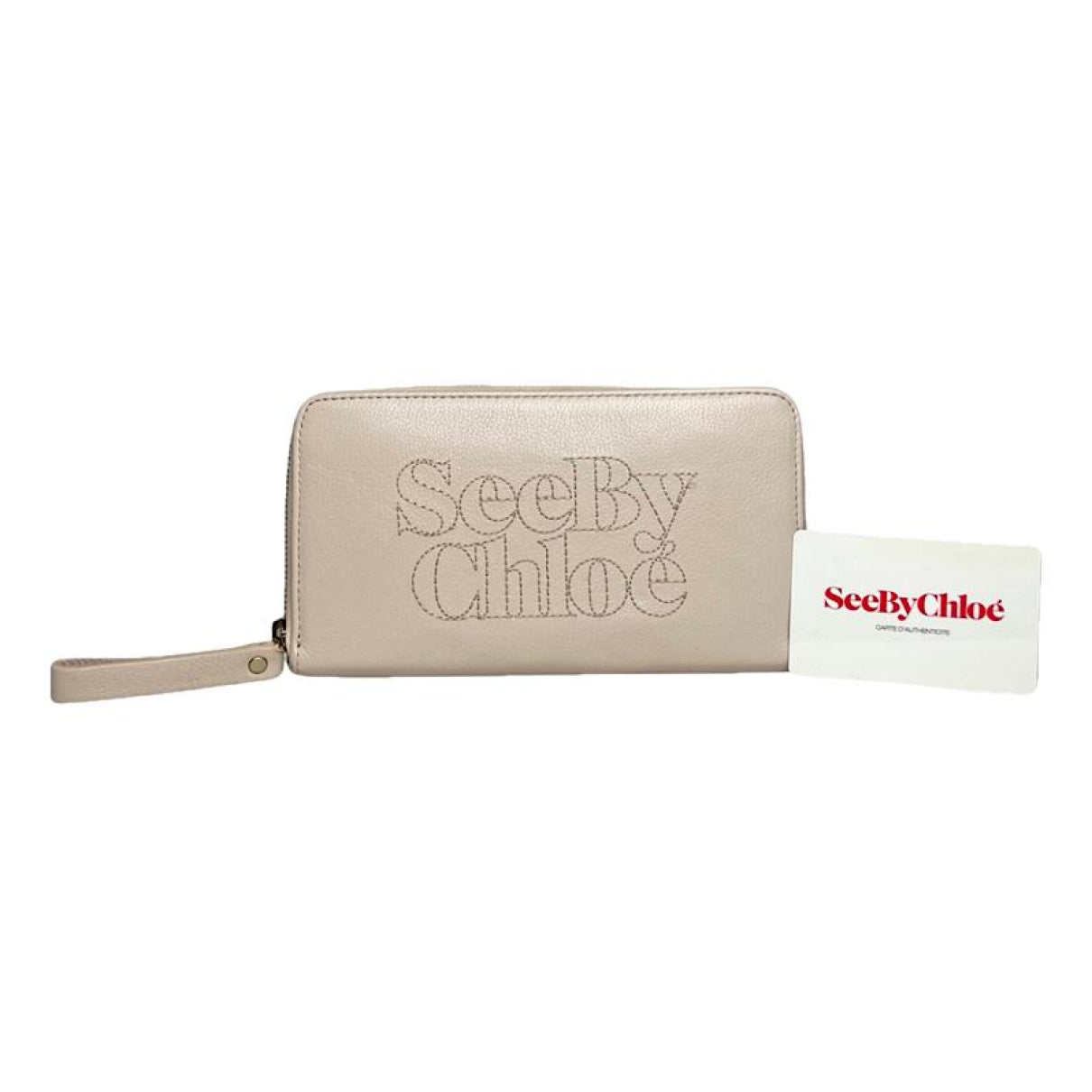 Chloé Marcie Beige Leather Wallet image 1