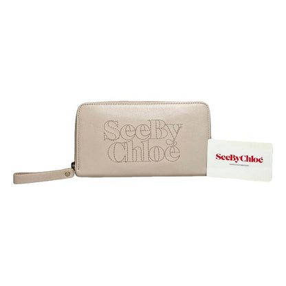 Chloé Marcie Beige Leather Wallet image 1