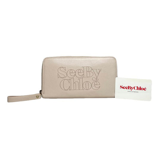 Chloé Marcie Beige Leather Wallet image 1