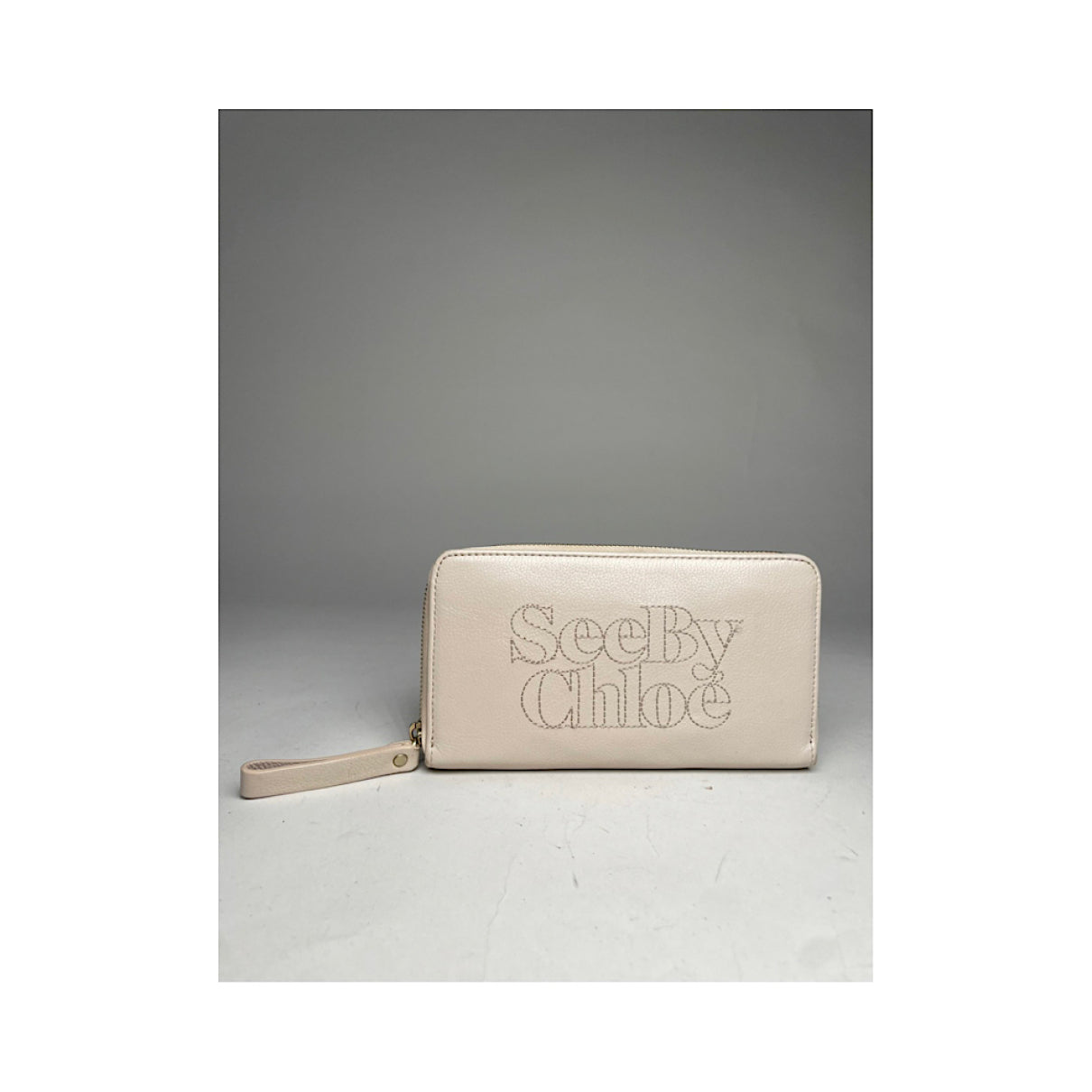 Chloé Marcie Beige Leather Wallet image 2