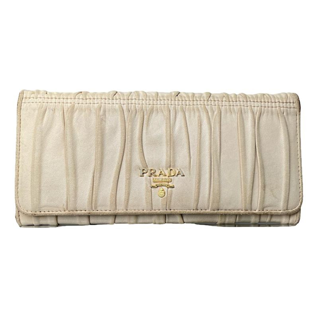 Prada Beige Leather Wallet image 1
