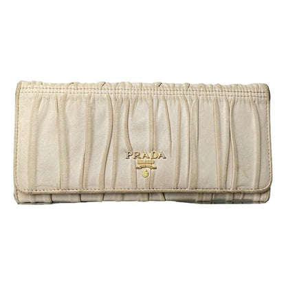 Prada Beige Leather Wallet image 1