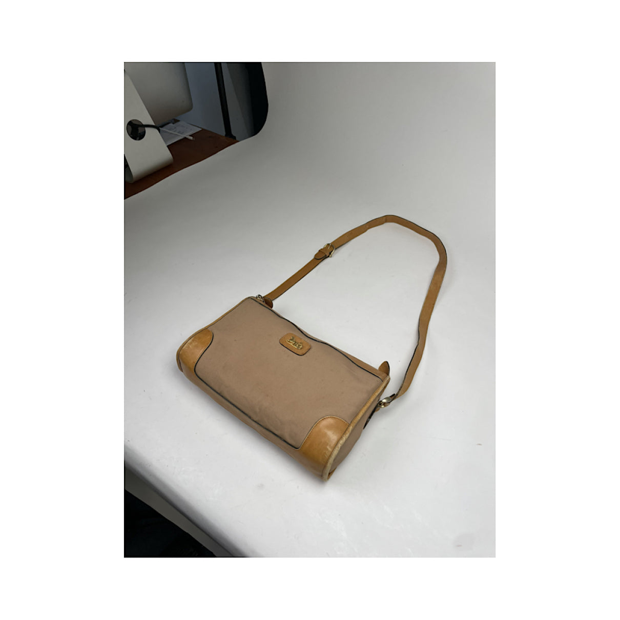 Celine Tabou Beige Leather Handbag image 5
