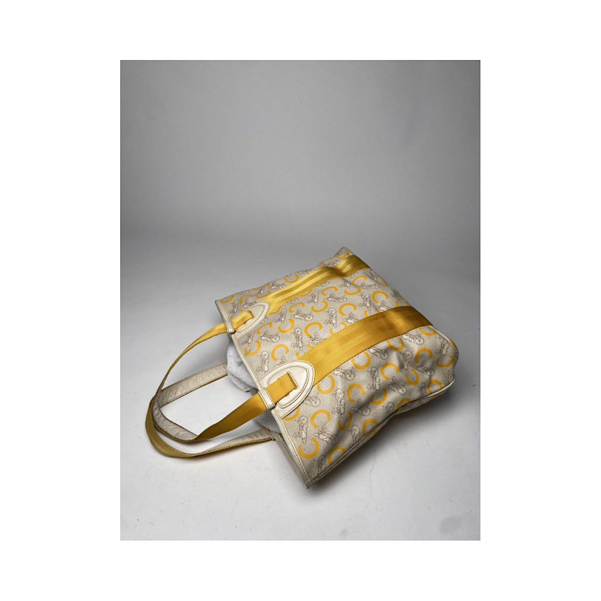 Celine SAC SEAU White Leather Handbag image 2