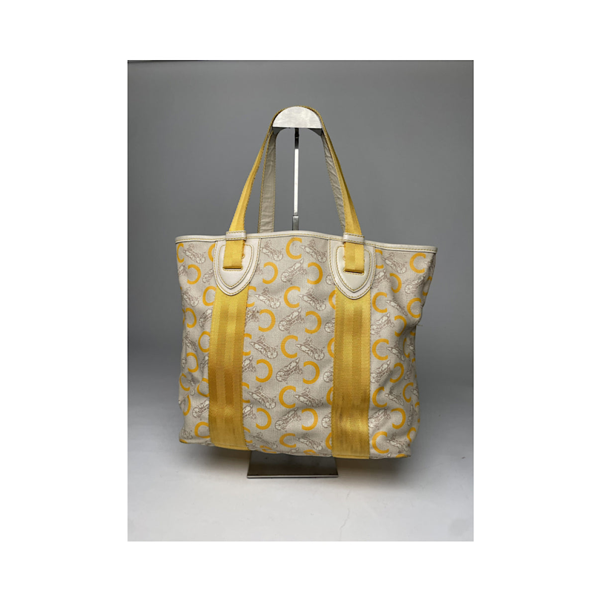 Celine SAC SEAU White Leather Handbag image 3