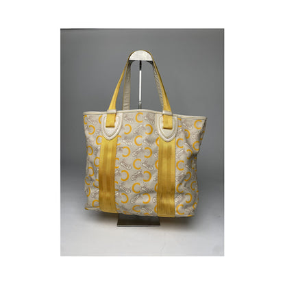 Celine SAC SEAU White Leather Handbag image 3