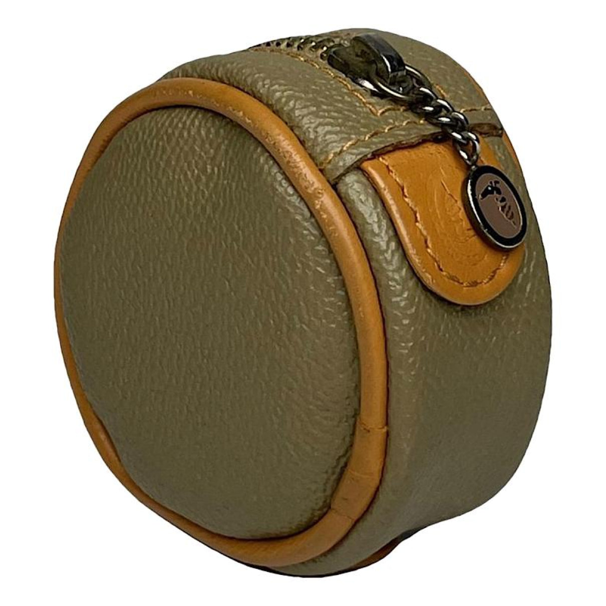 Trussardi Grey Leather Purse image 1