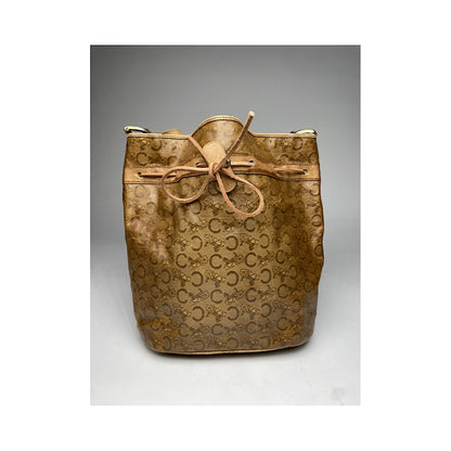 Celine SAC SEAU Brown Leather Handbag image 4