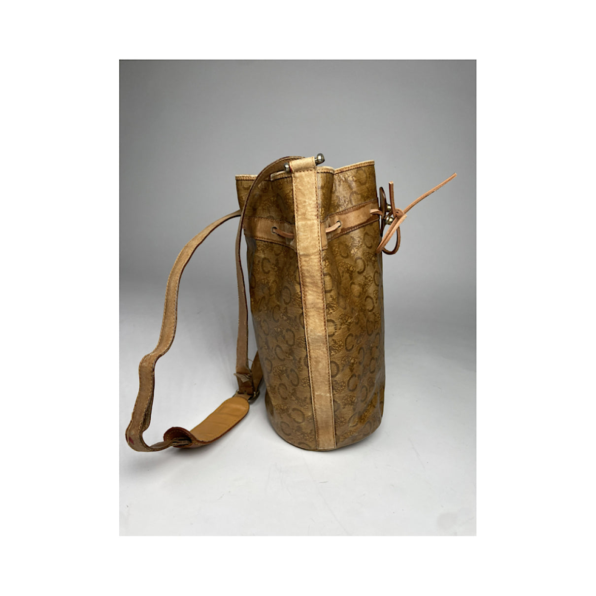 Celine SAC SEAU Brown Leather Handbag image 5