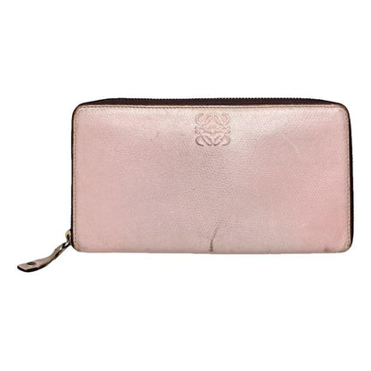 Loewe Puzzle Pink Leather Wallet image 1