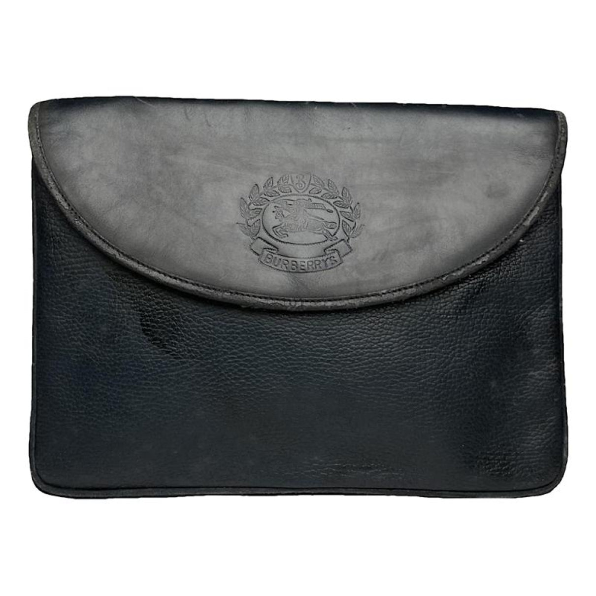 Burberry Black Leather Clutch Bag image 1