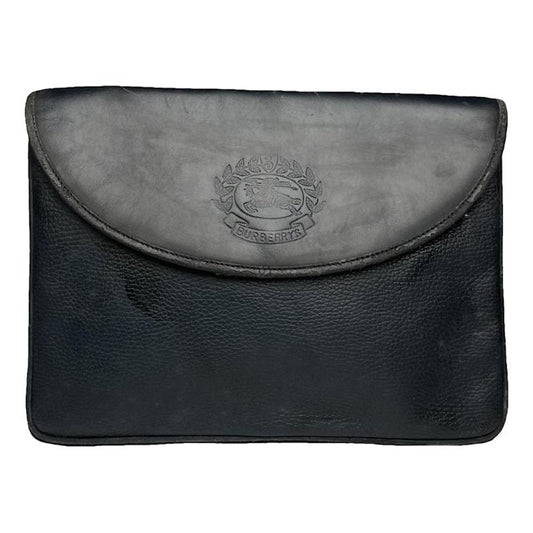Burberry Black Leather Clutch Bag image 1
