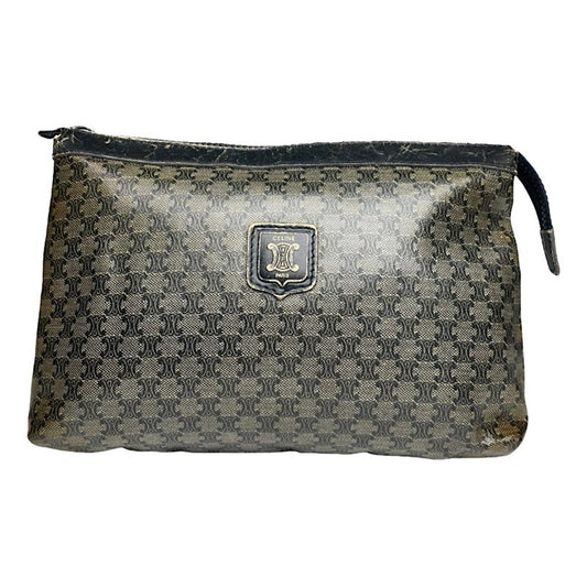 Celine Trotteur Grey Leather Clutch Bag image 1