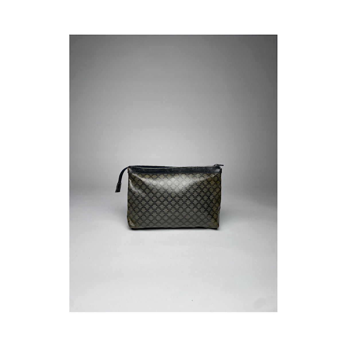 Celine Trotteur Grey Leather Clutch Bag image 2