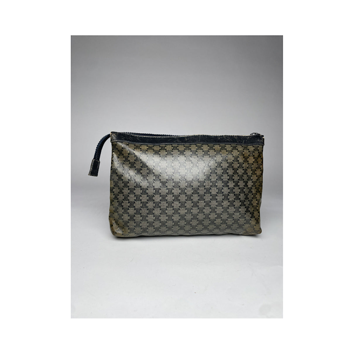 Celine Trotteur Grey Leather Clutch Bag image 5