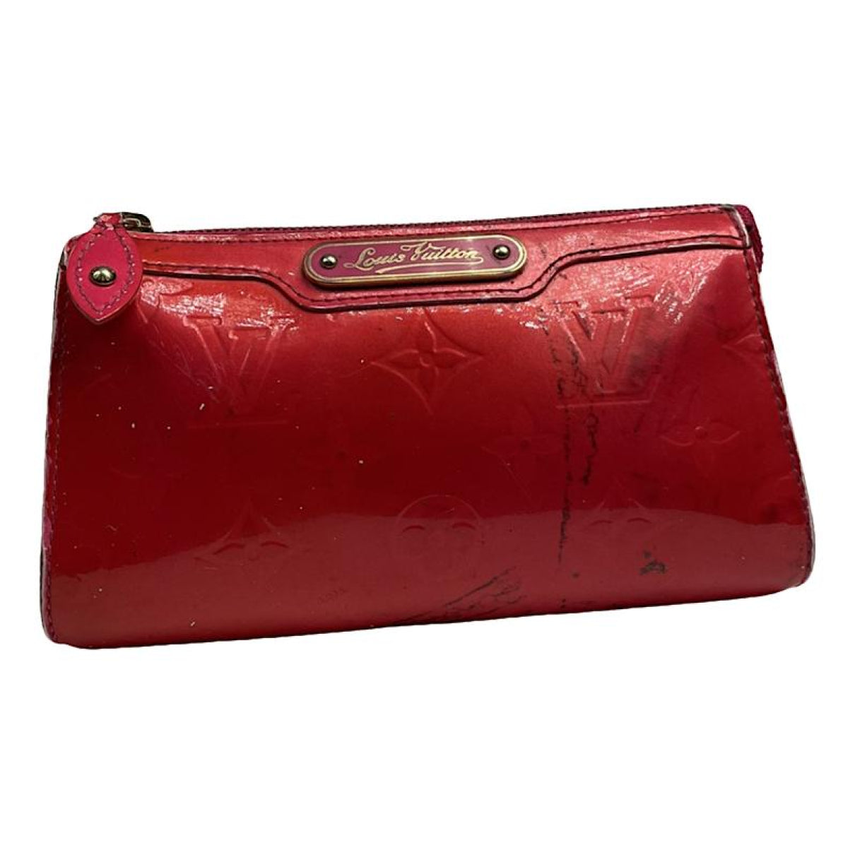 Louis Vuitton Shirley Red Leather Clutch Bag image 1