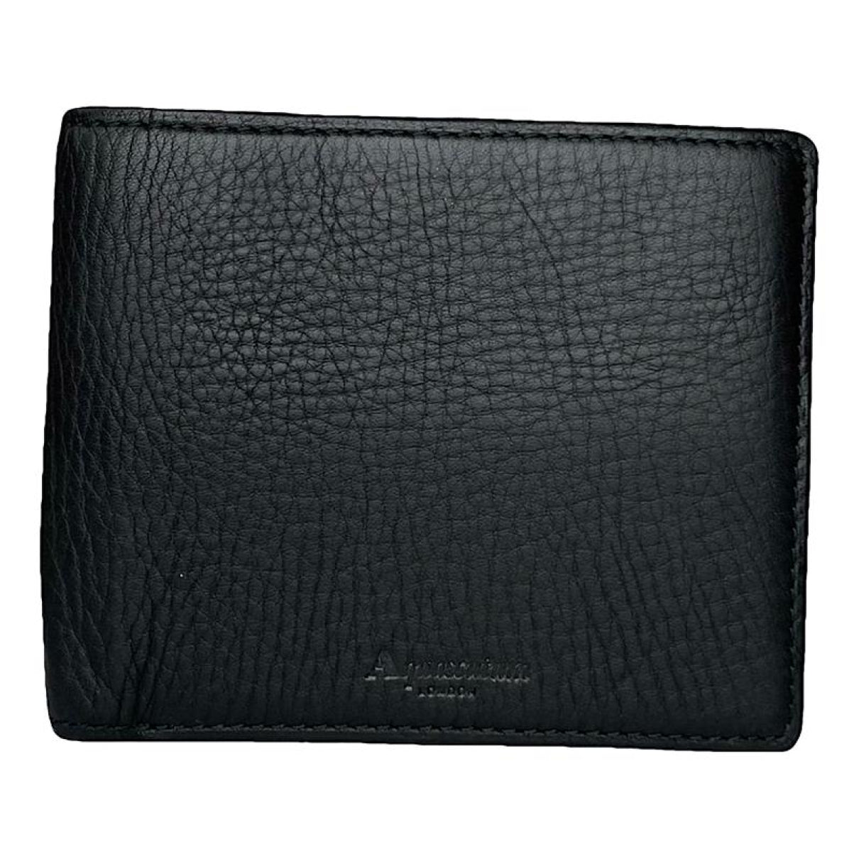 Aquascutum Black Leather Purse image 1