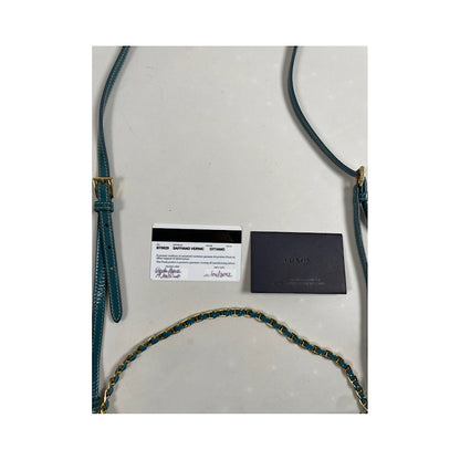 Prada Cleo Blue Leather Handbag image 4