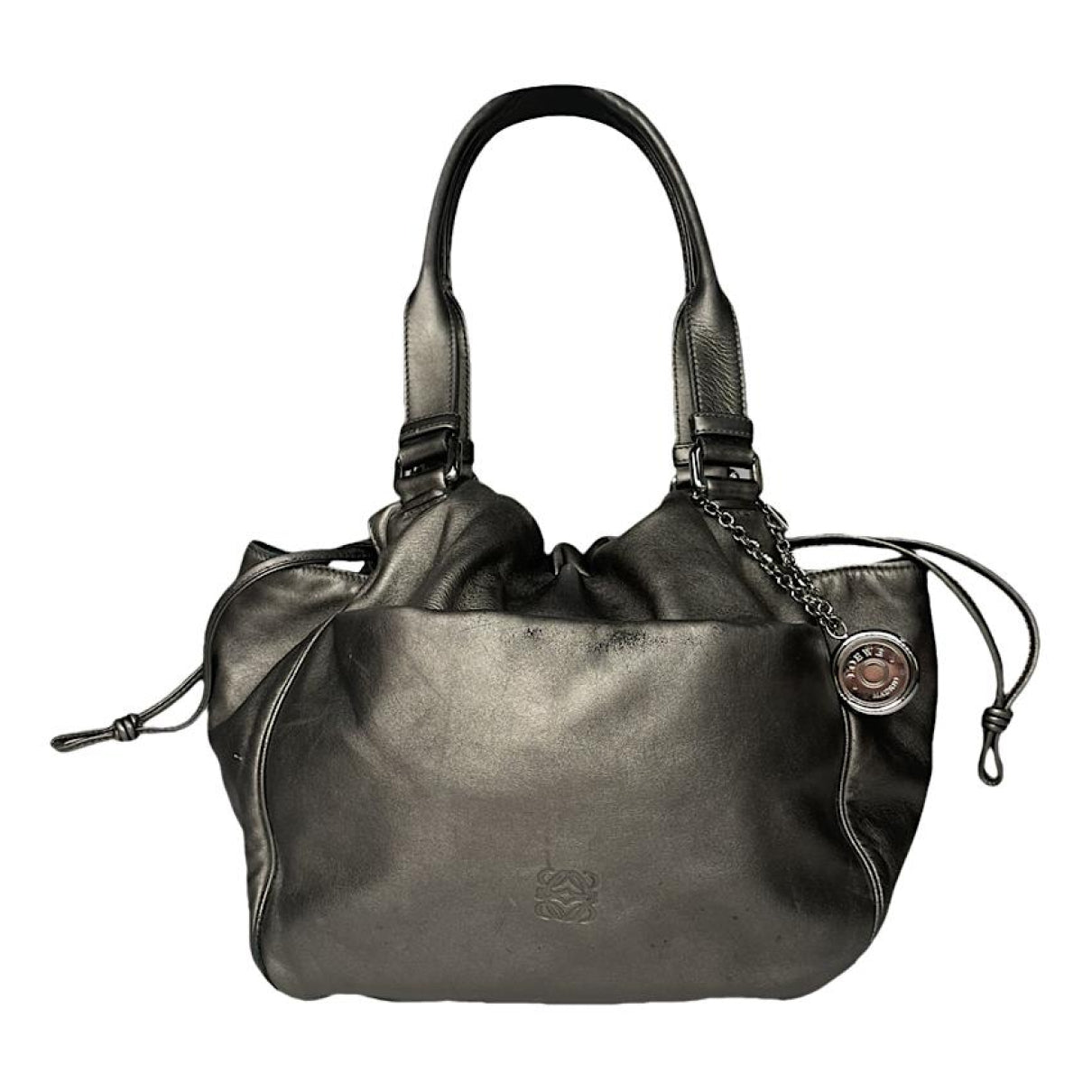 Loewe Puzzle  Silver Leather Handbag image 1