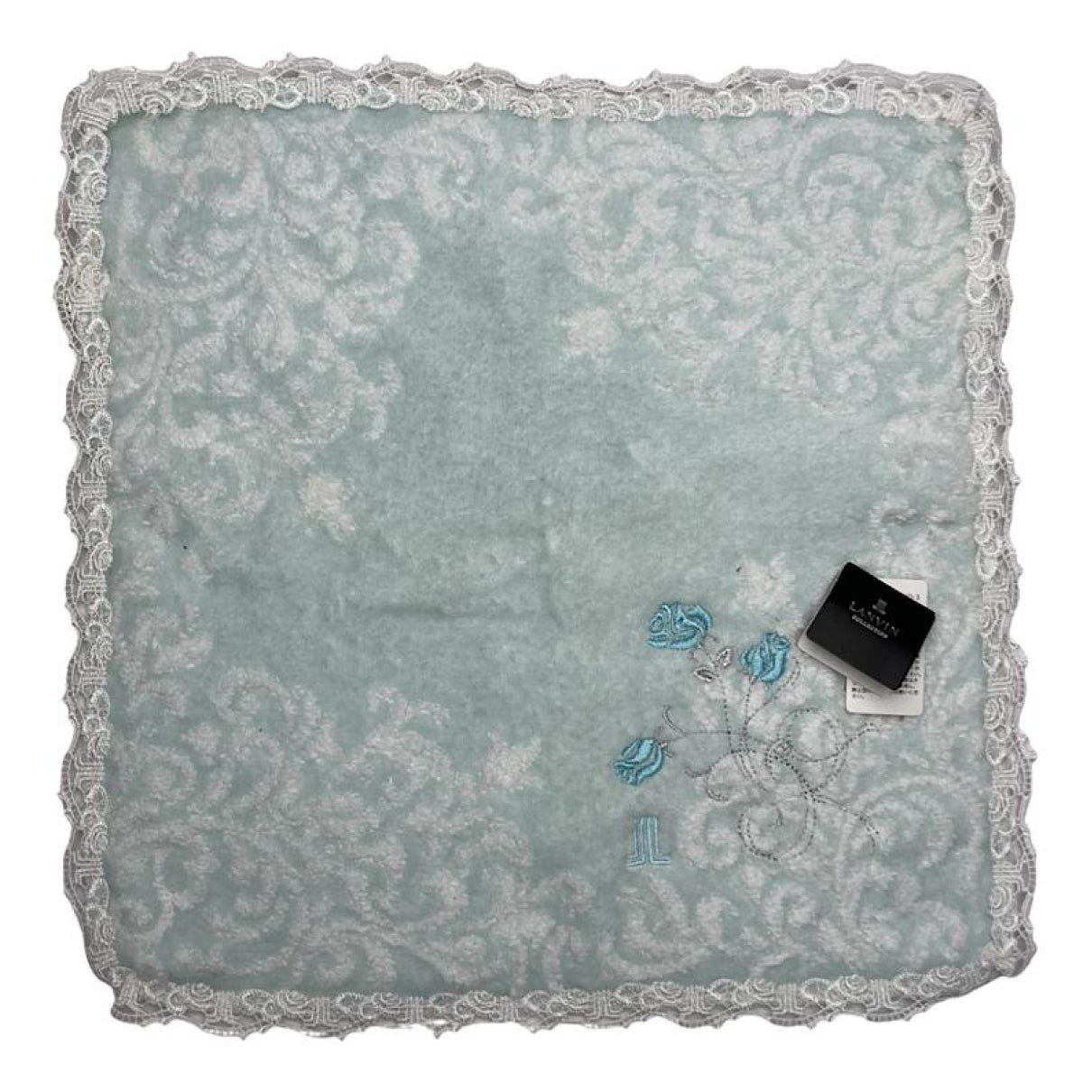 Lanvin Blue Cotton Scarf image 1