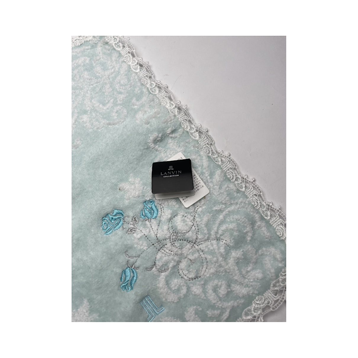 Lanvin Blue Cotton Scarf image 4