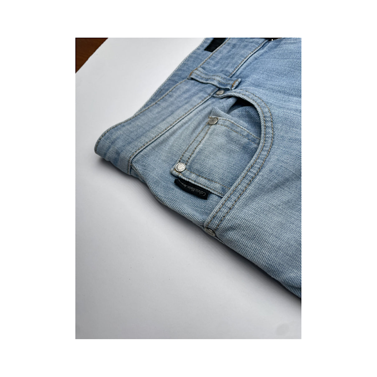 CALVIN KLEIN JEANS Blue Cotton Jean image 4