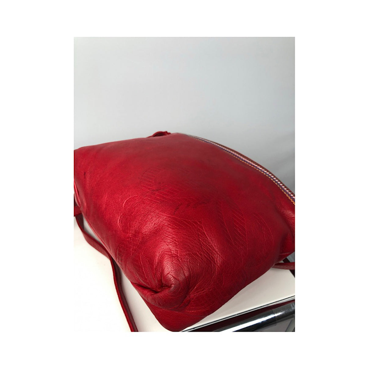 Loewe Flamenco Red Leather Handbag image 2