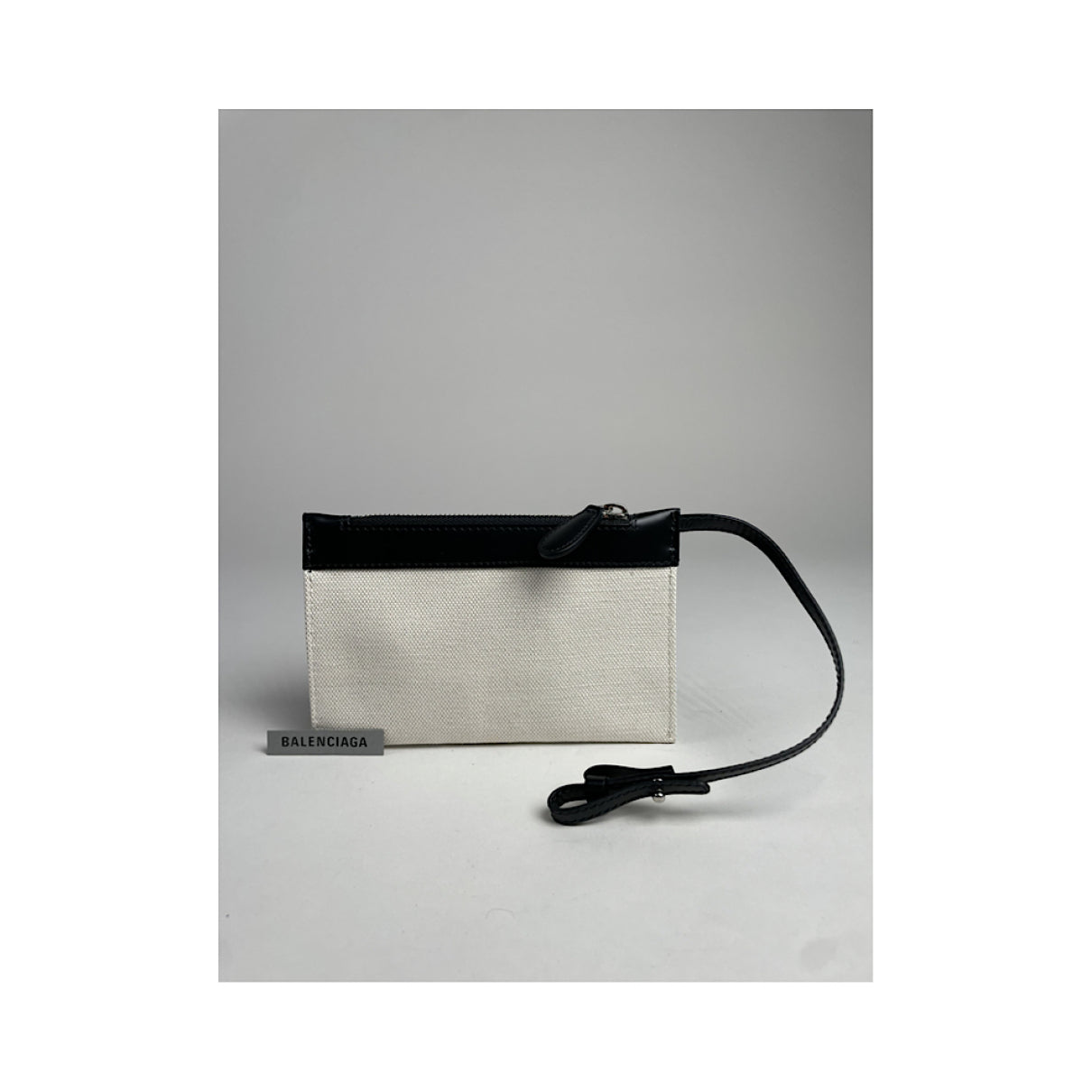 Balenciaga Black Leather Clutch Bag image 2