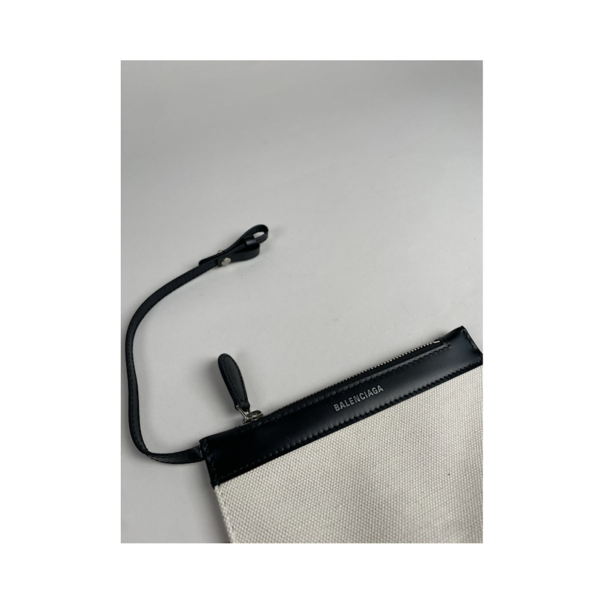 Balenciaga Black Leather Clutch Bag image 4