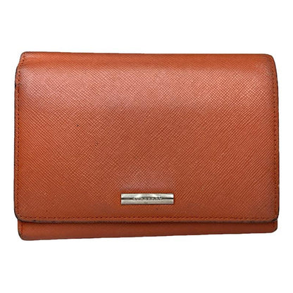 Burberry Orange Leather Wallet image 1