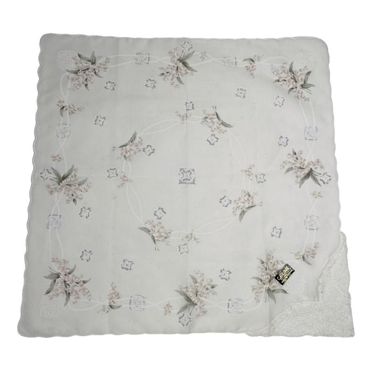 Celine White Silk Silk Handkerchief image 1