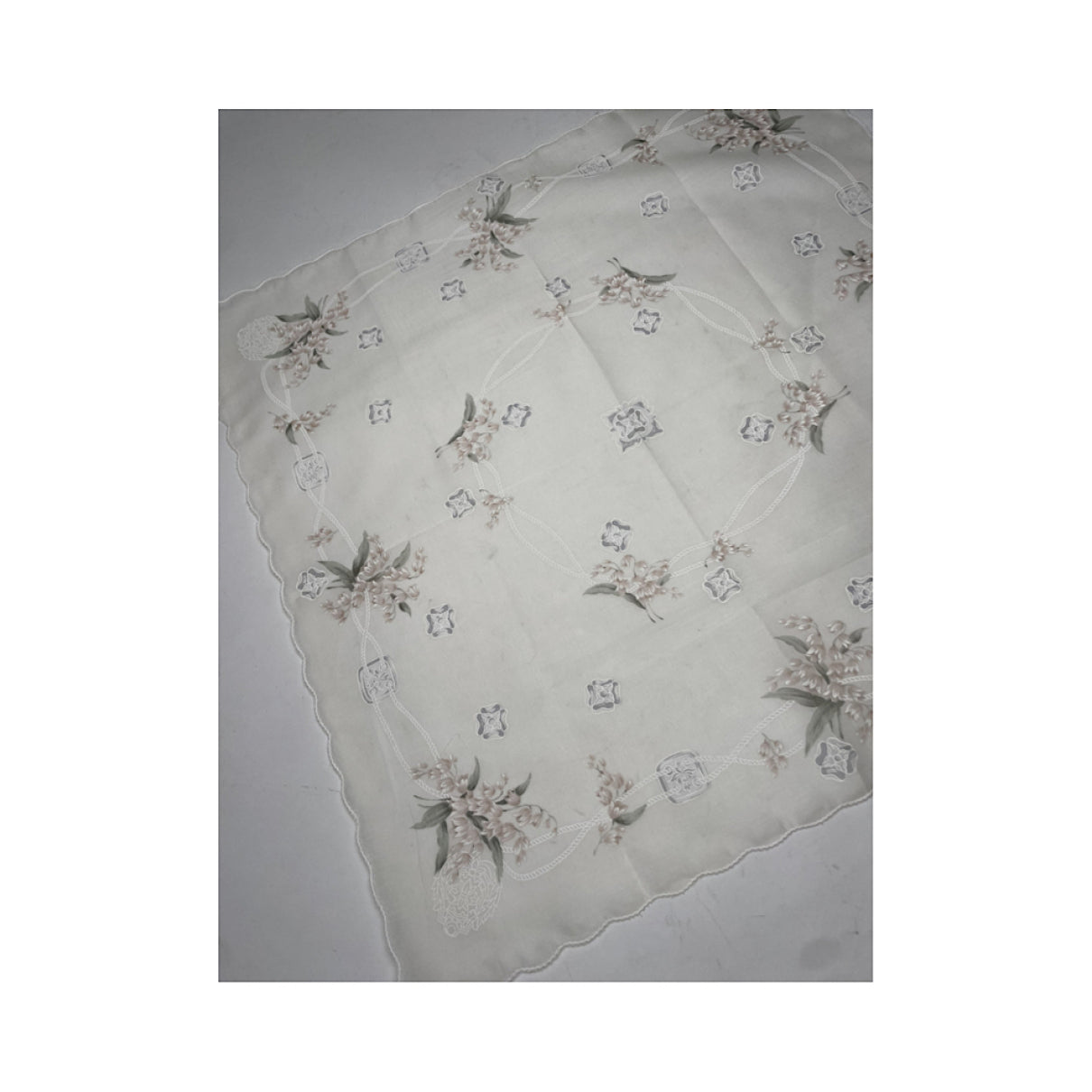 Celine White Silk Silk Handkerchief image 3