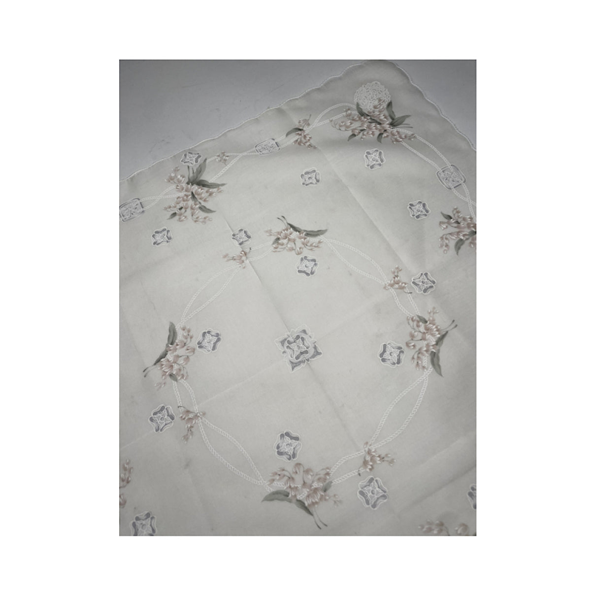 Celine White Silk Silk Handkerchief image 4