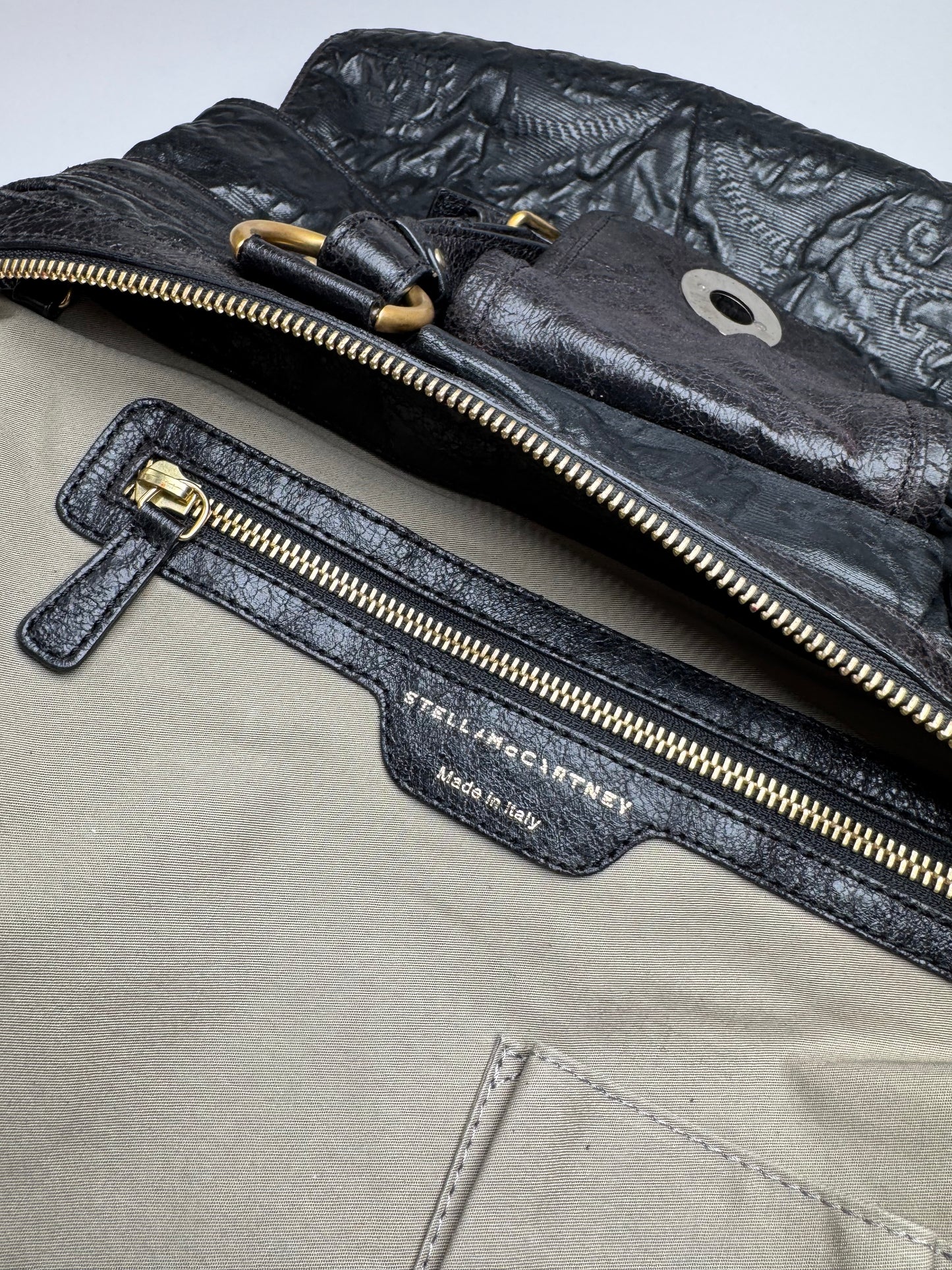 Vintage Stella Mc Cartney Leather Bag Black