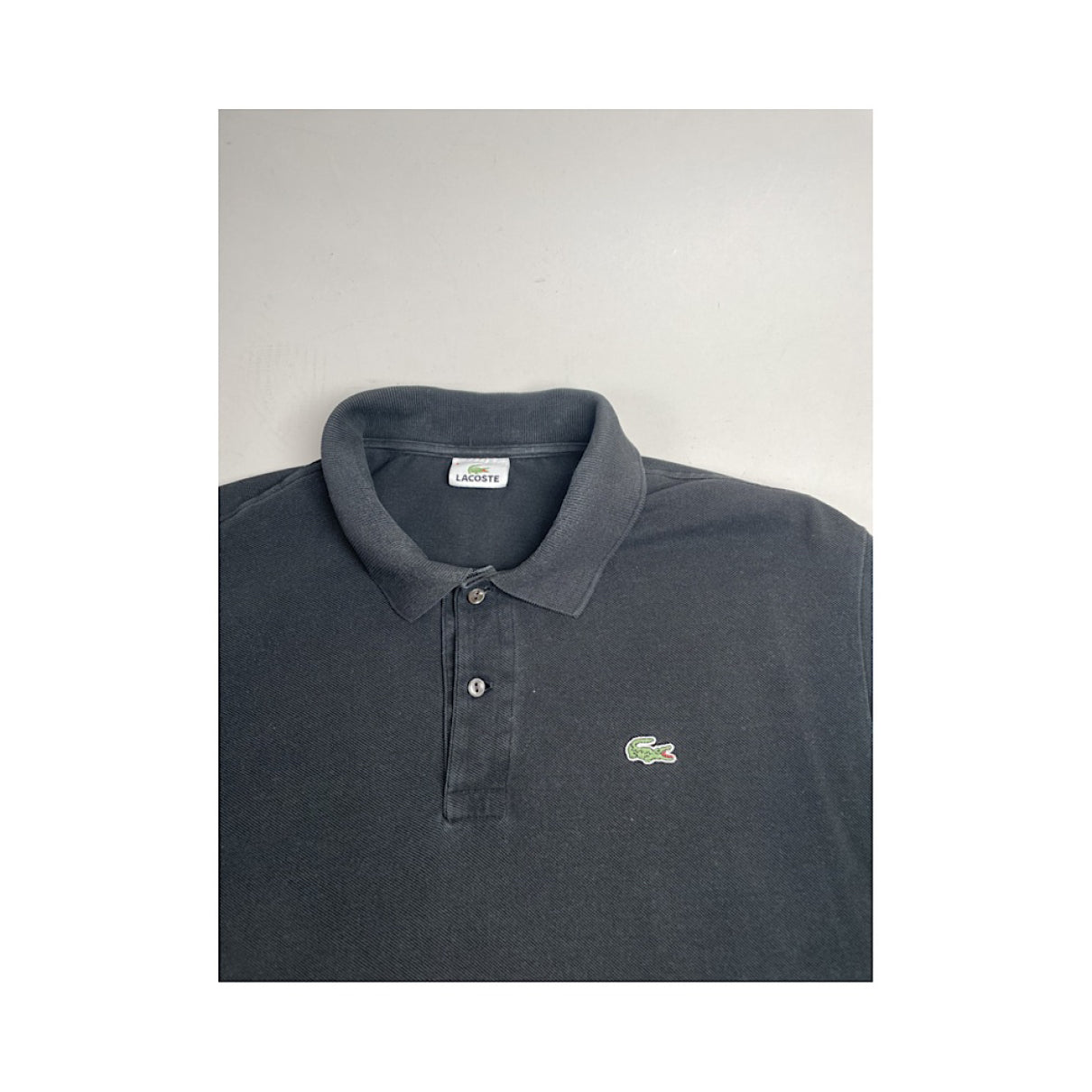 Lacoste Black Cotton Polo Shirt image 2