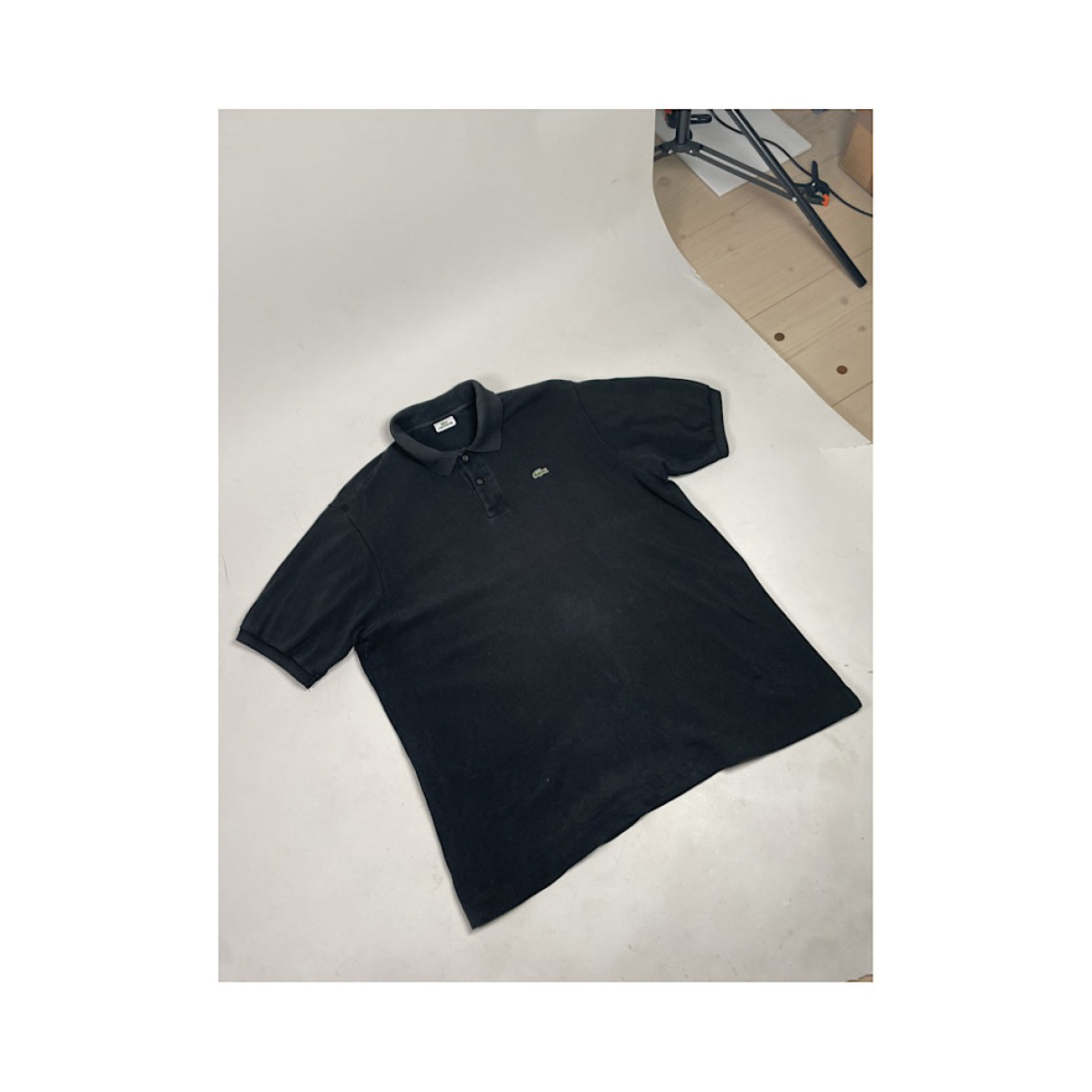 Lacoste Black Cotton Polo Shirt image 4