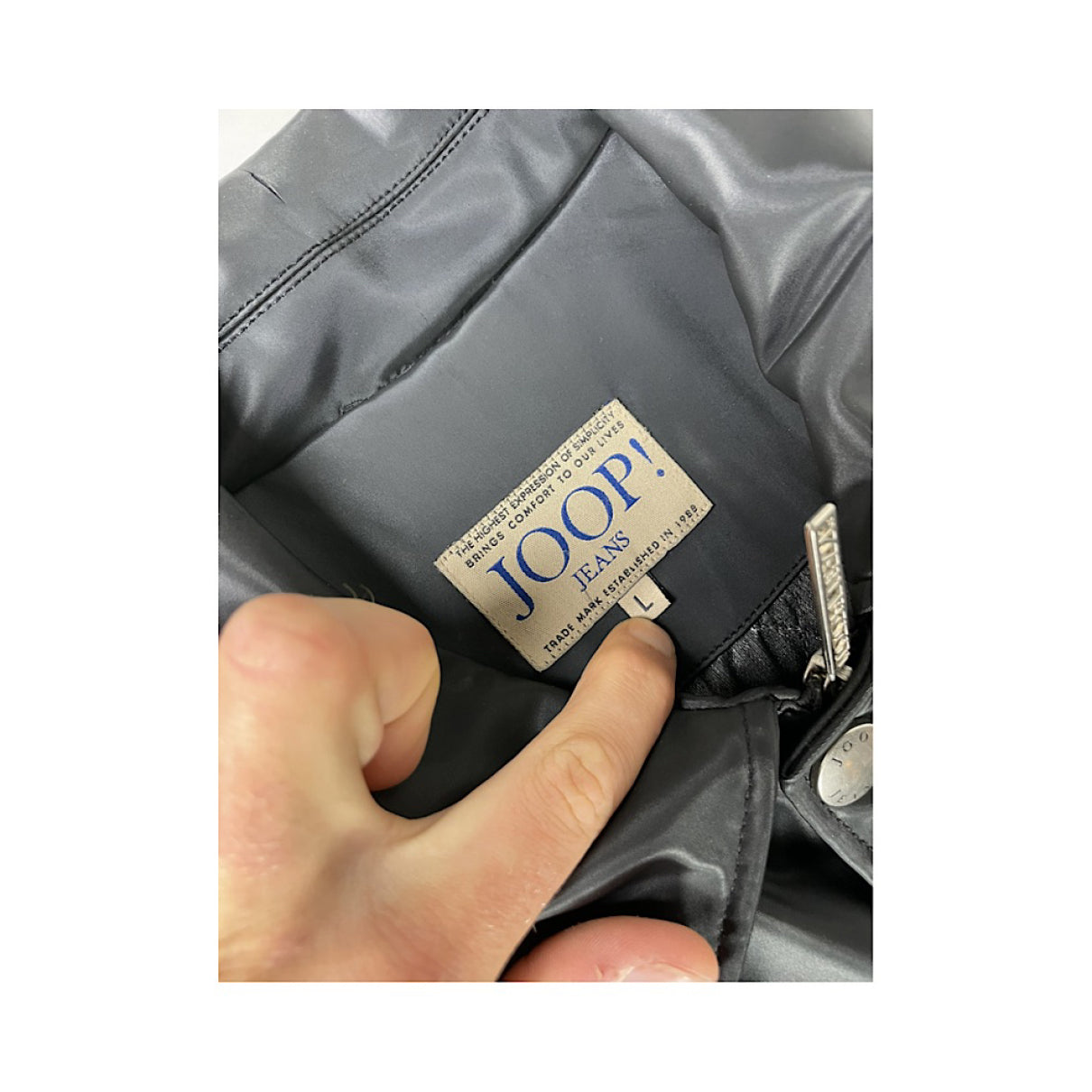 JOOP! Black Leather Jacket image 5