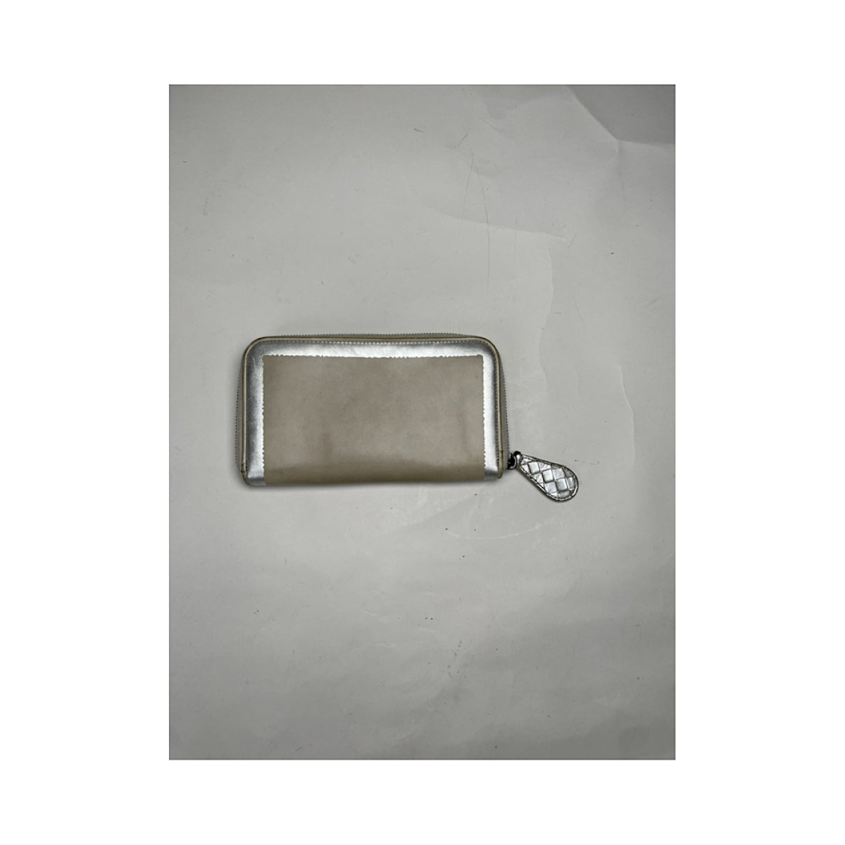 Bottega Veneta Silver Leather Wallet image 4