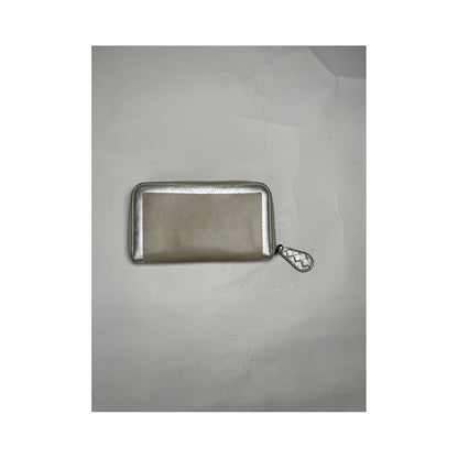 Bottega Veneta Silver Leather Wallet image 4