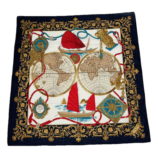 Celine Gold Silk Silk Handkerchief image 1
