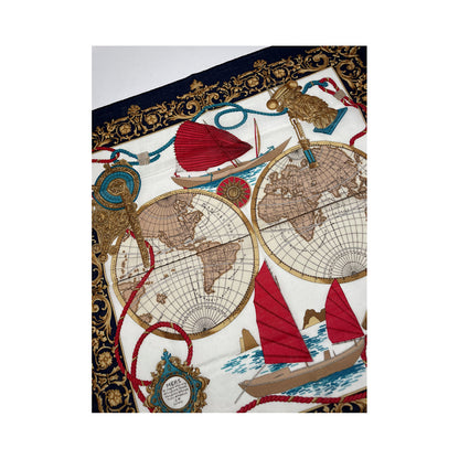 Celine Gold Silk Silk Handkerchief image 4