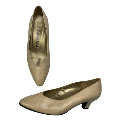 Yves Saint Laurent Beige Leather Heel image 1