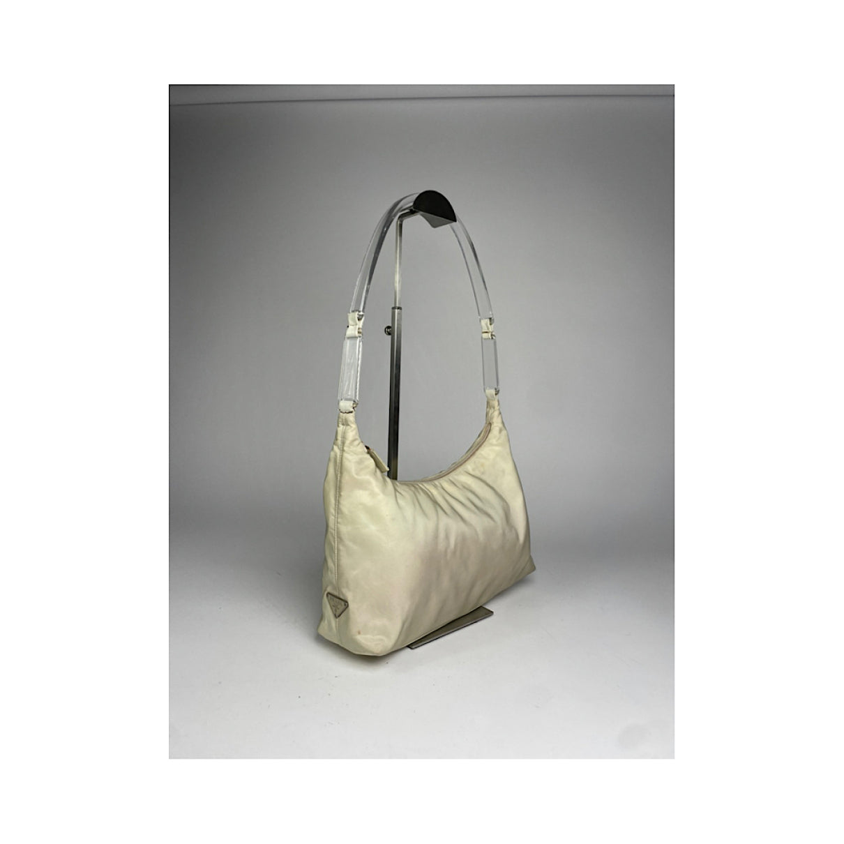 Prada Cleo Beige Polyester Handbag image 2