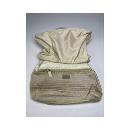 Prada Cleo Beige Polyester Handbag image 3