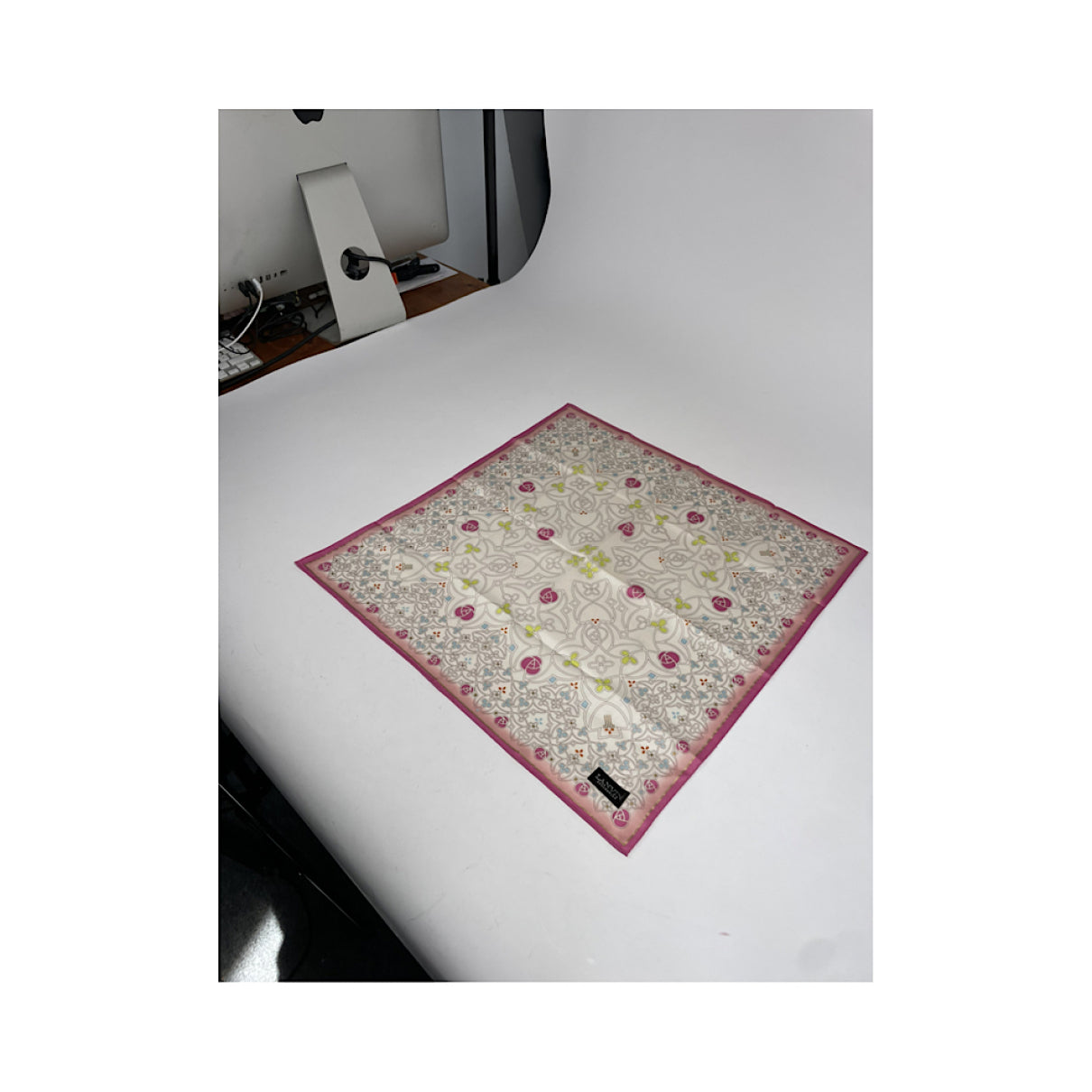 Lanvin Pink Silk Scarf image 4