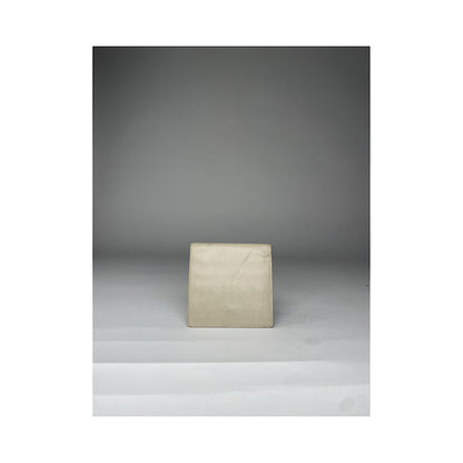 Celine Triomphe White Leather Wallet image 2